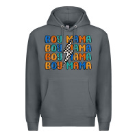 Rock boy mama lightning bolt Premium Hoodie - MaliasSmallBusiness