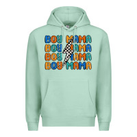 Seafoam boy mama lightning bolt Premium Hoodie - MaliasSmallBusiness
