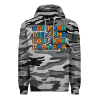 Slate Camo boy mama lightning bolt Premium Hoodie - MaliasSmallBusiness
