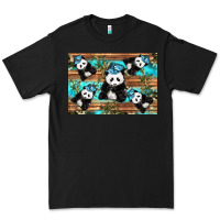Black Camouflage Baby Panda Premium Tee - Artiststas