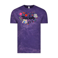 Cloud Purple teacher heart Vintage Tee - MaliasSmallBusiness