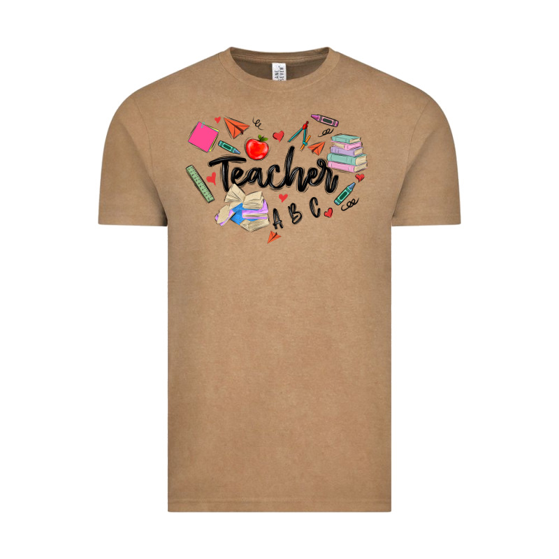Teacher Heart Vintage Tee by MaliasSmallBusiness | Teevron