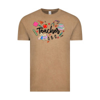 Vintage Coffee teacher heart Vintage Tee - MaliasSmallBusiness