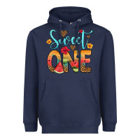 Navy sweet one watermelon Heavyweight Hoodie - Artiststas