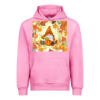 Fuchsia Pink fall gnome Urban Hoodie - MaliasSmallBusiness