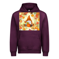 Mauve Wine fall gnome Urban Hoodie - MaliasSmallBusiness