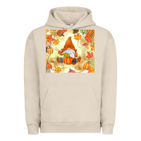 Pigment French Oak fall gnome Urban Hoodie - MaliasSmallBusiness