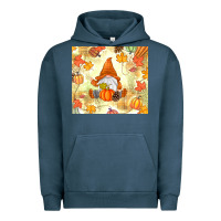 Pigment Midnight Navy fall gnome Urban Hoodie - MaliasSmallBusiness