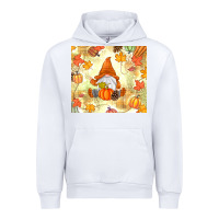 White fall gnome Urban Hoodie - MaliasSmallBusiness