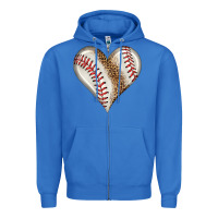 True Royal baseball heart Zipper Hoodie - HRA Design Shop