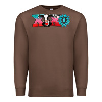 Chestnut xoxo with cow Premium Sweatshirt - AdoDesignShop