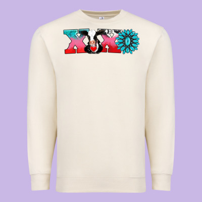 Xoxo With Cow Premium Sweatshirt Designed By Adodesignshop