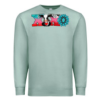 Seafoam xoxo with cow Premium Sweatshirt - AdoDesignShop