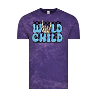 Cloud Purple wild child blue skeleton Vintage Tee - MaliasSmallBusiness