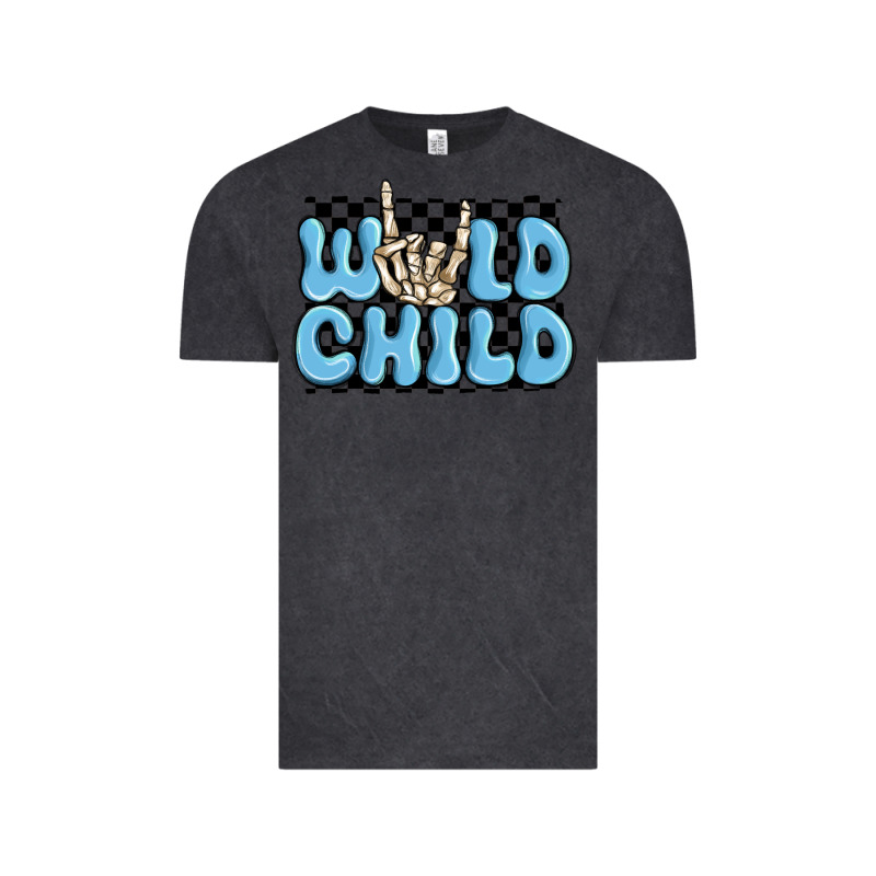 Wild Child Blue Skeleton Vintage Tee by MaliasSmallBusiness | Teevron