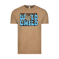 Vintage Coffee wild child blue skeleton Vintage Tee - MaliasSmallBusiness
