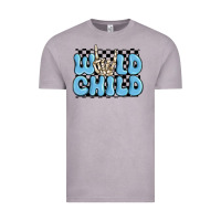 Vintage Zinc wild child blue skeleton Vintage Tee - MaliasSmallBusiness