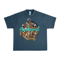 Midnight Navy anchored hebrews 6 19 Urban Heavy Tee - texasbilliewilder