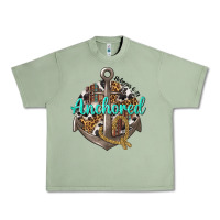 Oil Green anchored hebrews 6 19 Urban Heavy Tee - texasbilliewilder