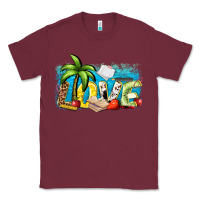 Burgundy love summer teacher Classic Tee - Zillion Design Studio