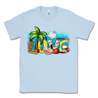 Dusty Blue love summer teacher Classic Tee - Zillion Design Studio
