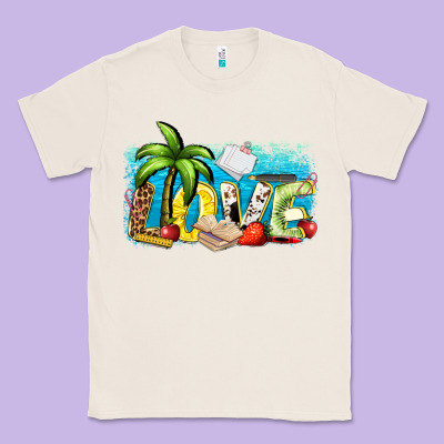 Love Summer Teacher Classic Tee Designed By Zillion Design Studio