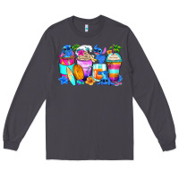 Smoke stitch summer coffee cups Long Sleeve Tee - Zillion Design Studio