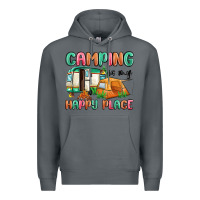 Rock camping is my happy place Premium Hoodie - MaliasSmallBusiness