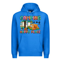 True Royal camping is my happy place Premium Hoodie - MaliasSmallBusiness