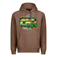 Chestnut Kansas map sunflower catus serape Premium Hoodie - RanaPortraitStore
