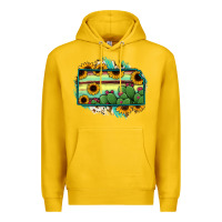 Lemon Kansas map sunflower catus serape Premium Hoodie - RanaPortraitStore