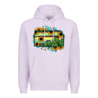 Lilac Kansas map sunflower catus serape Premium Hoodie - RanaPortraitStore
