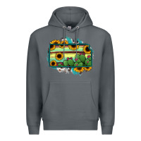Rock Kansas map sunflower catus serape Premium Hoodie - RanaPortraitStore