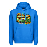 True Royal Kansas map sunflower catus serape Premium Hoodie - RanaPortraitStore