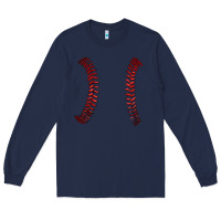 Navy ball stitch Long Sleeve Tee - AdoDesignShop