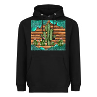 Black cactus gemstone Heavyweight Hoodie - JahusDesignShop