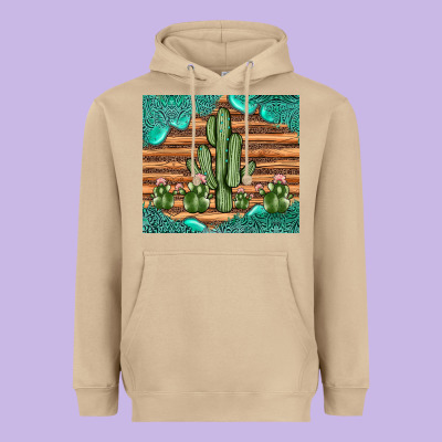 Cactus Gemstone Heavyweight Hoodie Designed By Jahusdesignshop