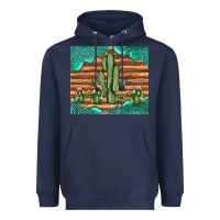 Navy cactus gemstone Heavyweight Hoodie - JahusDesignShop