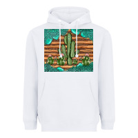 White cactus gemstone Heavyweight Hoodie - JahusDesignShop