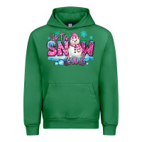 Emerald up to snow good pink christmas winter snowman Urban Hoodie - MaliasSmallBusiness