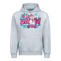 Heather Grey up to snow good pink christmas winter snowman Urban Hoodie - MaliasSmallBusiness