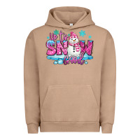 Pigment Burro up to snow good pink christmas winter snowman Urban Hoodie - MaliasSmallBusiness