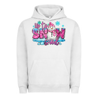 Pigment Lunar Rock up to snow good pink christmas winter snowman Urban Hoodie - MaliasSmallBusiness