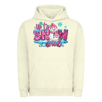 Pigment Pistachio up to snow good pink christmas winter snowman Urban Hoodie - MaliasSmallBusiness