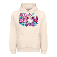 Sandshell up to snow good pink christmas winter snowman Urban Hoodie - MaliasSmallBusiness