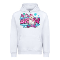 White up to snow good pink christmas winter snowman Urban Hoodie - MaliasSmallBusiness