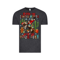 Vintage Black giddy up jingle horse pick up your feet Vintage Tee - MaliasSmallBusiness