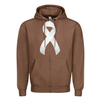 Chestnut lung cancer ribbon fa element Zipper Hoodie - FaDigitalArtStudio