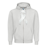 Dove Grey lung cancer ribbon fa element Zipper Hoodie - FaDigitalArtStudio