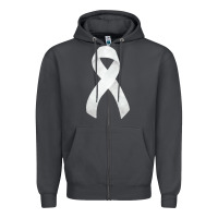 Smoke lung cancer ribbon fa element Zipper Hoodie - FaDigitalArtStudio